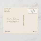 White Lilies Bedankt Briefkaart (Achterkant)