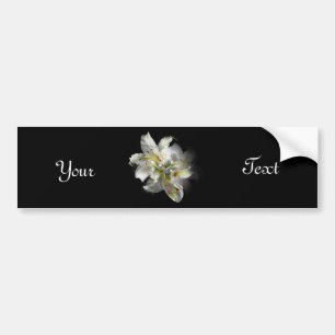 White Lilies Fantasy Bumpersticker