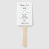 White Lilies Hand Drawn Handwaaier (Achterkant)