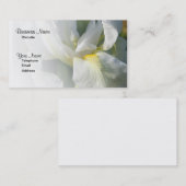 White Lilly Flower Professional Visitekaartje (Voorkant / Achterkant)
