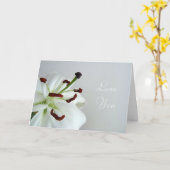 White Lily. Bloem. Kaart (Gele Bloem)