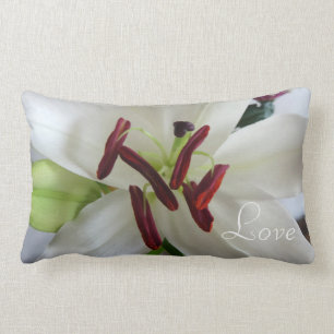 White Lily, bloem. Kussen