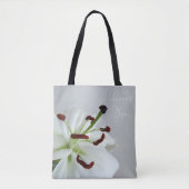 White Lily. Bloem. Lumbar Pillow Draagtas (Voorkant)