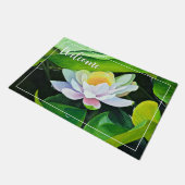 White Lily Floral Deurmat (Schuin)