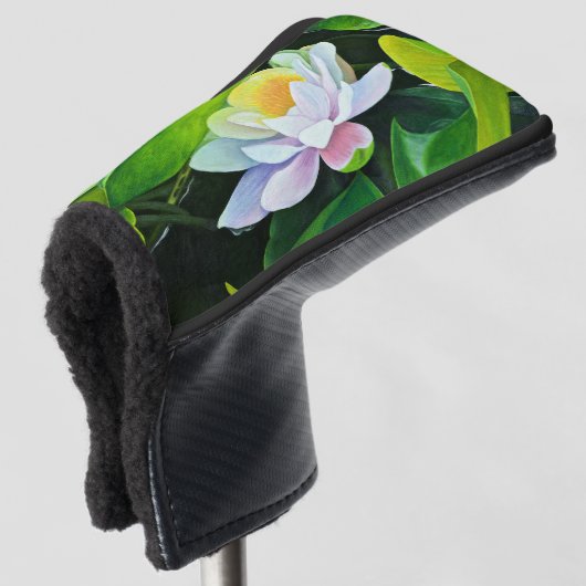White Lily Floral Golfheadcover (3/4 voorkant)