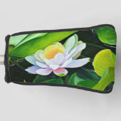 White Lily Floral Golfheadcover (Voorkant)