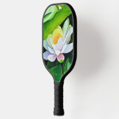 White Lily Floral Pickleball Paddle (Links)