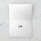 White Lily Heart Valentijn Love Romance Kaart (Binnen)