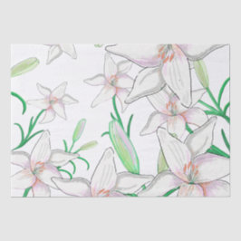 White Lily Illustration Tissuepapier