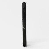 White Lily op Black iPhone Case (Achterkant/links)