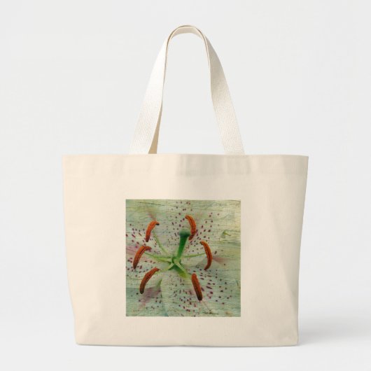 White Lily op de Farmer-markt Grote Tote Bag (Voorkant)