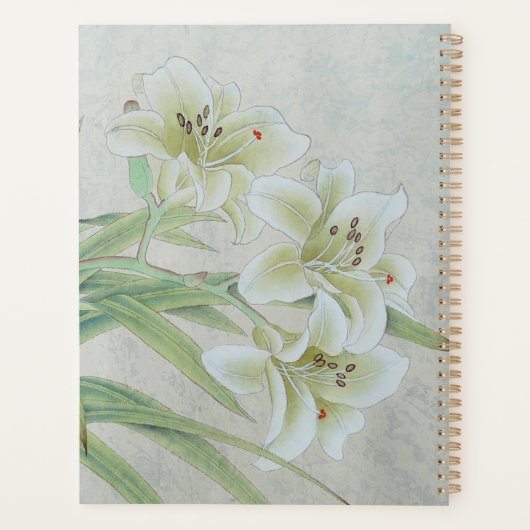 White Lily Planner (Achterkant)