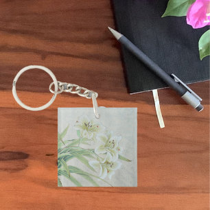White Lily Sleutelhanger
