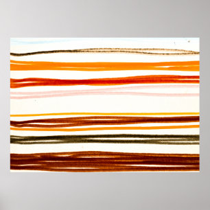 White Lines Pattern. Tekening van de inktpatroon v Poster