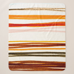 White Lines Pattern. Tekening van de inktpatroon v Sherpa Deken