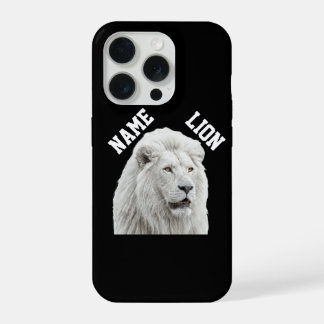 White Lion Phone case iPhone 15 Pro Hoesje