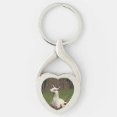 White Llama Sleutelhanger (Voorkant)