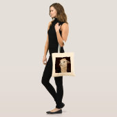 White Llama Tote Bag (Voorkant (model))
