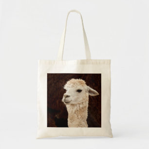 White Llama Tote Bag