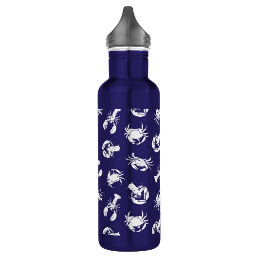 White Lobster and Crab Patterned Seafood Waterfles (Links)