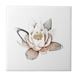 WHITE LOTUS CERAMIC TEGEL TEGELTJE