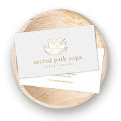 White Lotus Flower Yoga and Meditation Teacher Visitekaartje