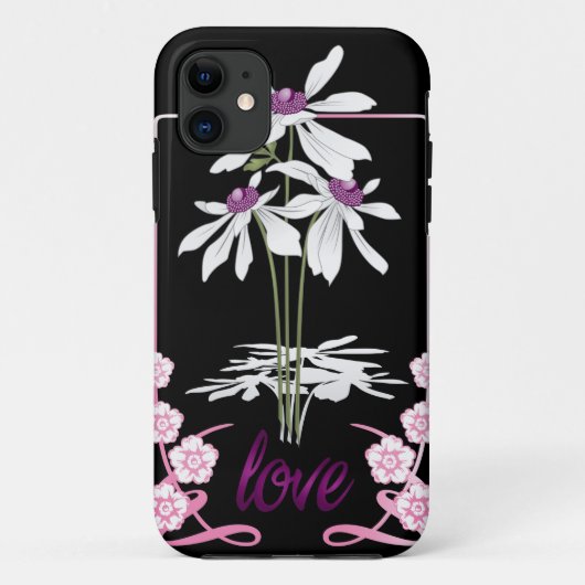White Love Daisies Case-Mate iPhone Case (Achterkant)