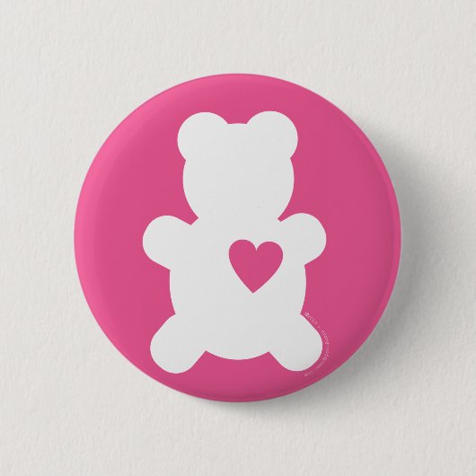 White Love Teddy Button (Voorkant)