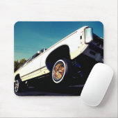 White Lowrider Chevy Impala Mousepad Muismat (Met muis)