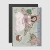 White Magic Poster Magnet (Voorkant / Achterkant)