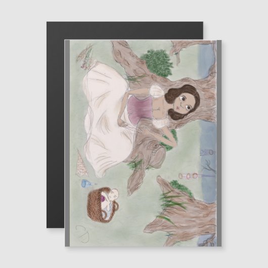 White Magic Poster Magnet (Voorkant / Achterkant)