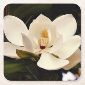White Magnolia Blossom Paper Onderzetter (Voorkant)