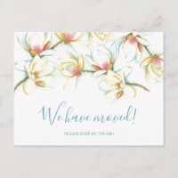 White Magnolia Botanical Moving Announance