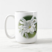 White Magnolia Flower Koffiemok (Links)