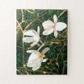 White Magnolia Flower Legpuzzel (Verticaal)