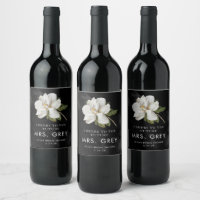 White Magnolia Future Mme Wine Étiquettes