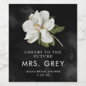 White Magnolia Future Mme Wine Étiquettes (Étiquettes simples)