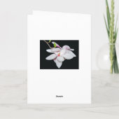 White Magnolia Kaart (Achterkant)
