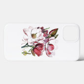 White Magnolias Flower Old Illustration Case-Mate iPhone Case (Achterkant (horizontaal))