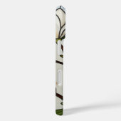 White Magnolias Glas in lood illusie Case-Mate iPhone Case (Achterkant / Rechts)