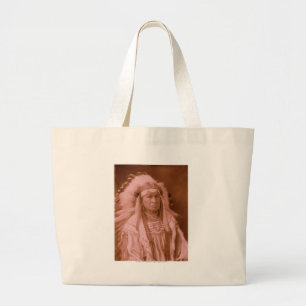 White Man draait hem - Crow Grote Tote Bag
