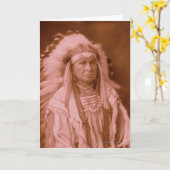 White Man draait hem - Crow Kaart (Gele Bloem)