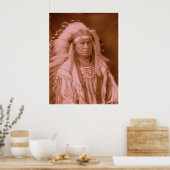 White Man draait hem - Crow Poster (Keuken)