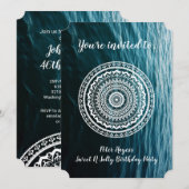 White Mandala Laat het zee je vrij Kaart (Voorkant / Achterkant)