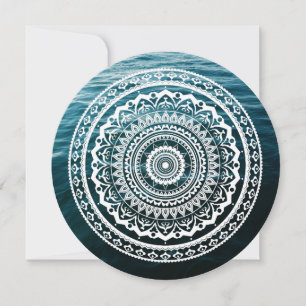 White Mandala Laat het zee je vrij Kaart