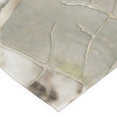 White Marble and Pearl Leaf structure Tafelkleed (Gekanteld)