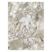 White Marble and Pearl Leaf structure Tafelkleed (Voorkant)