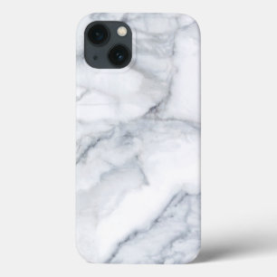 White Marble Carrara Calacatta Texture iPhone 13 Hoesje
