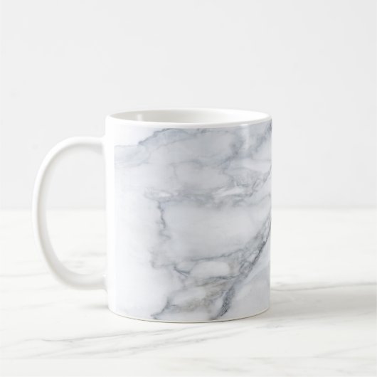White Marble Carrara Calacatta Texture Koffiemok (Links)