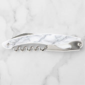 White Marble Carrara Calacatta Texture Kurkentrekker (Achterkant)